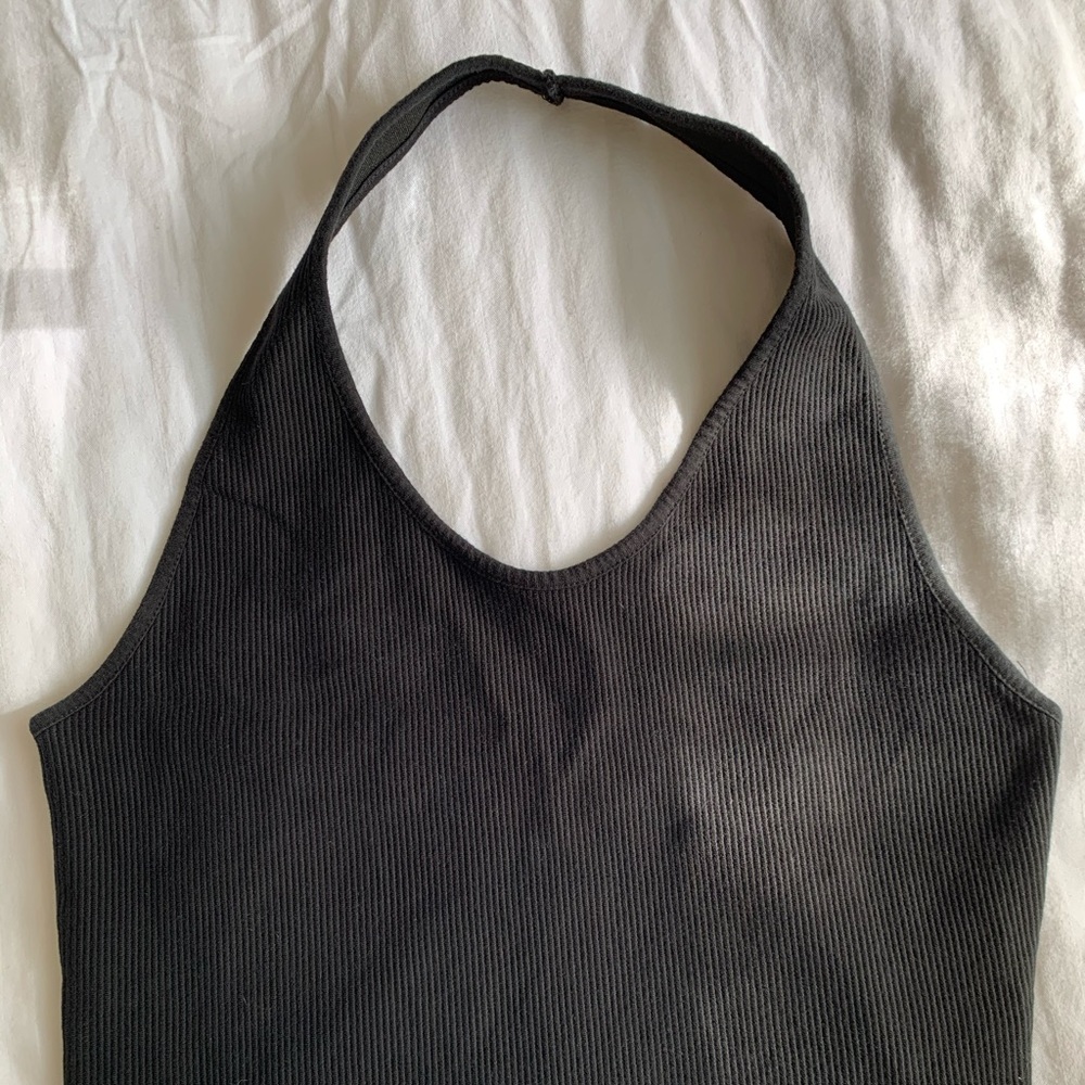 TOPSHOP crop halter top